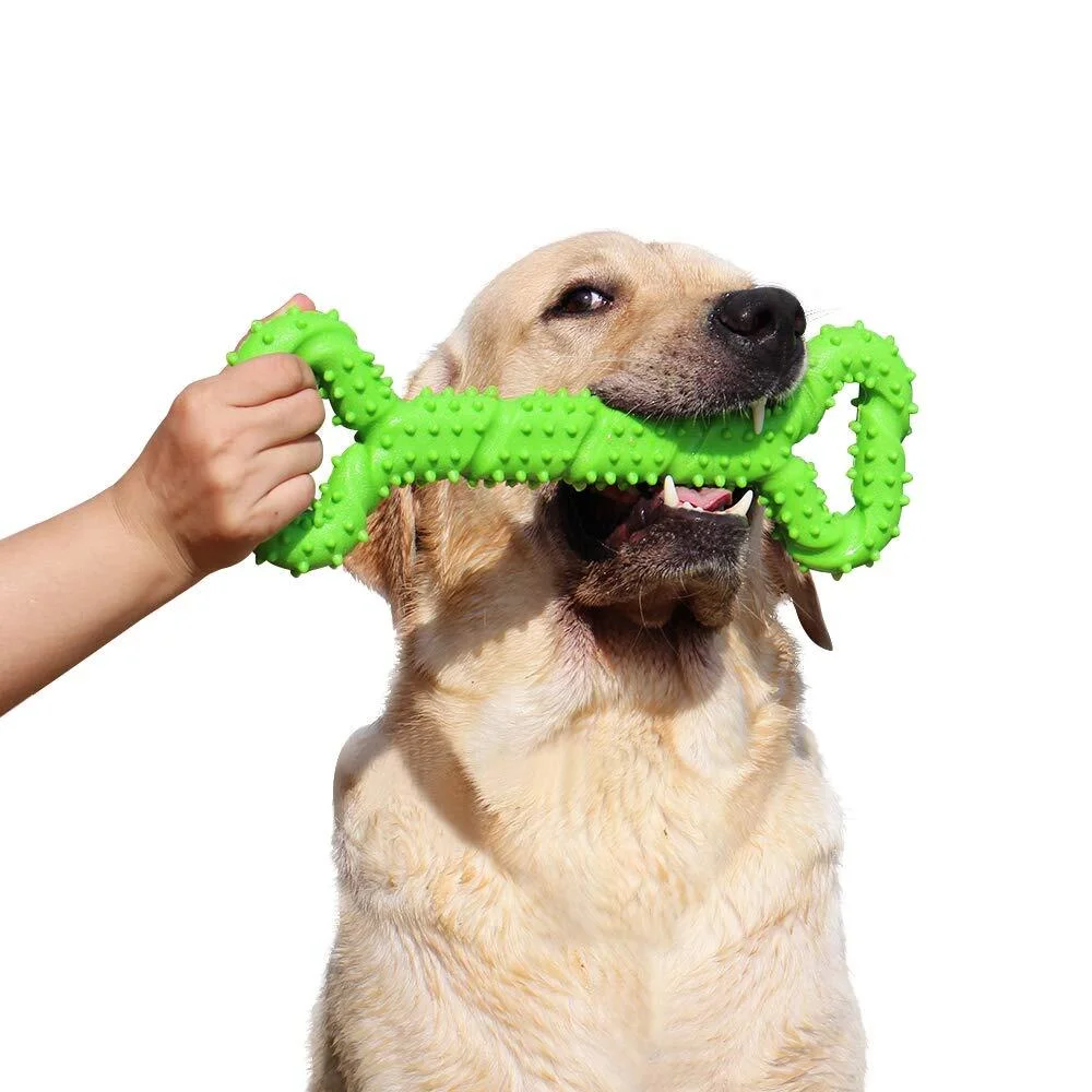 Factory Direct Sales PVC Dog Toys Bite-Resistant Teeth Cleaning Toy Dog Bone Chewing Toy Pet